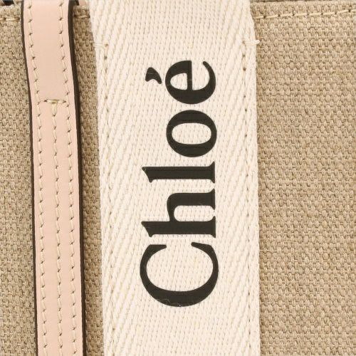 クロエ トートバッグ レディース ウッディ WOODY MINI TOTE ベージュ CHLOE CHC22AP237 I26 6J5 CEMENT PINK