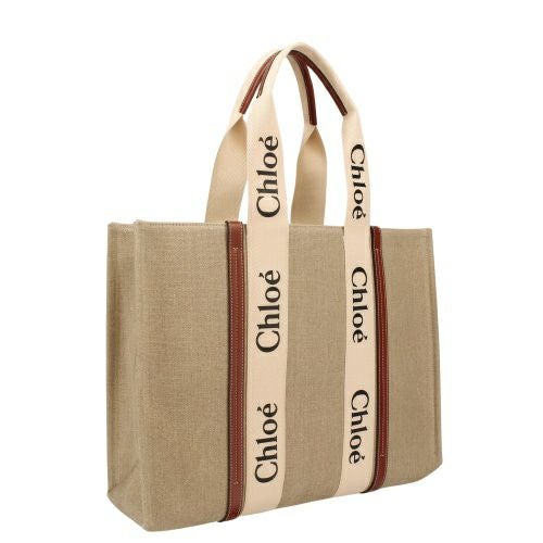 クロエ トートバッグ レディース ウッディ WOODY LARGE TOTE ベージュ