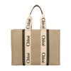 クロエ トートバッグ レディース ウッディ WOODY LARGE TOTE ベージュ CHLOE CHC22AS382 I26 91J WHITE BLUE