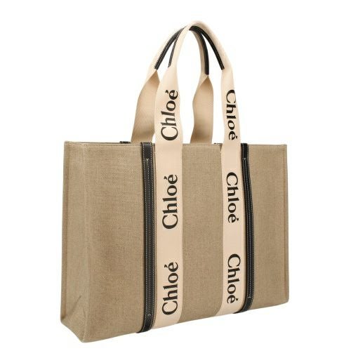 クロエ トートバッグ レディース ウッディ WOODY LARGE TOTE ベージュ
