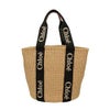 クロエ トートバッグ レディース ウッディ WOODY LARGE BASKET ブラウン CHLOE CHC23AS380 L18 915 BLACK BEIGE 1