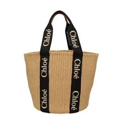 クロエ ハンドバッグ レディース WOODY SMALL BASKET ブラック CHLOE 