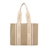 クロエ トートバッグ レディース ウッディ WOODY MEDIUM TOTE ブラウン CHLOE CHC23AS383 L17 084 WILD GREY