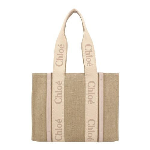 クロエ トートバッグ レディース ウッディ WOODY MEDIUM TOTE ブラウン CHLOE CHC23AS383 L17 084 WILD GREY