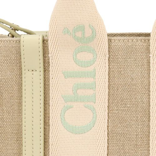 クロエ トートバッグ レディース ウッディ WOODY SMALL TOTE&S ブラウン CHLOE CHC23AS397 L17 38A LIGHT EUCALYPTUS