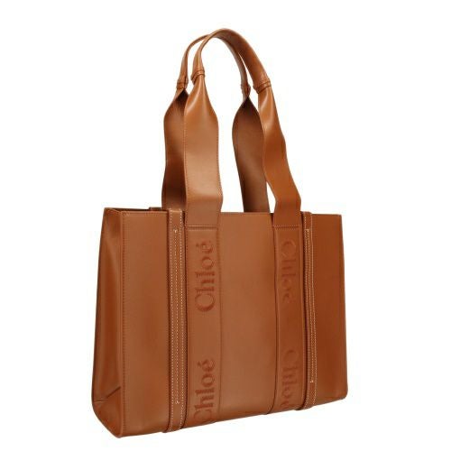 クロエ トートバッグ レディース ウッディ WOODY MEDIUM TOTE ブラウン