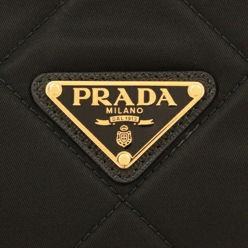 プラダ ショルダーバッグ レディース TESSUTO IMPUNTURATO ブラック PRADA 1BG529 V COO 2AOS F0002 NERO