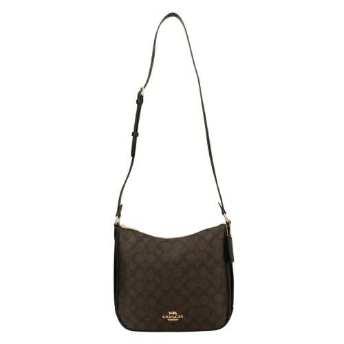 COACH(コーチ) ショルダーバッグ シグネチャー柄 CU959 ダークブラウン×黒 レザー COACH（コーチ） コーチアウトレット ショルダーバッグ CU959 COACH
