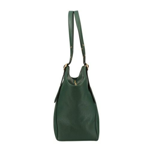 COACH ダークグリーン トートバッグ 中古・古着通販】COACH (コーチ) トートバッグ グリーン×ブラック