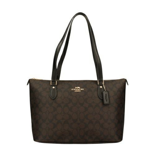 【美品】COACH コーチ シグネチャー トートバッグ COACH (コーチ) シグネチャー キャンバス レザー トートバッグ
