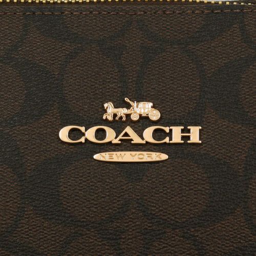 コーチ アウトレット トートバッグ レディース シグネチャー ブラウン COACH OUTLET CS187 IMAA8 ブラウン ブラック