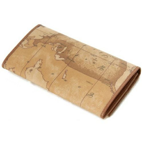 プリマクラッセ 長財布 レディース 地図柄 ブラウン Prima Classe W003 6000 BROWN
