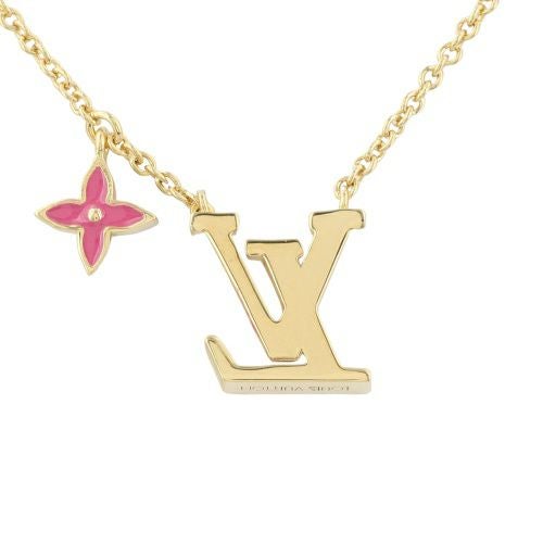 ルイヴィトン ネックレス レディース ネックレス・LV アイコニック エナメル ピンク LOUIS VUITTON M01094 フューシャ エナメル