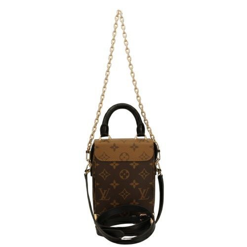 ルイヴィトン ショルダーバッグ レディース モノグラム リバース カメラボックス ブラウン LOUIS VUITTON M82465