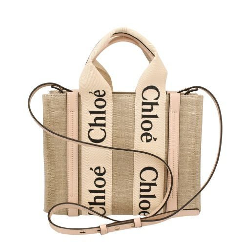 クロエ トートバッグ レディース WOODY SMALL ウッディ スモール ピンク CHLOE CHC22AS397 I26 6J5 CEMENT PINK