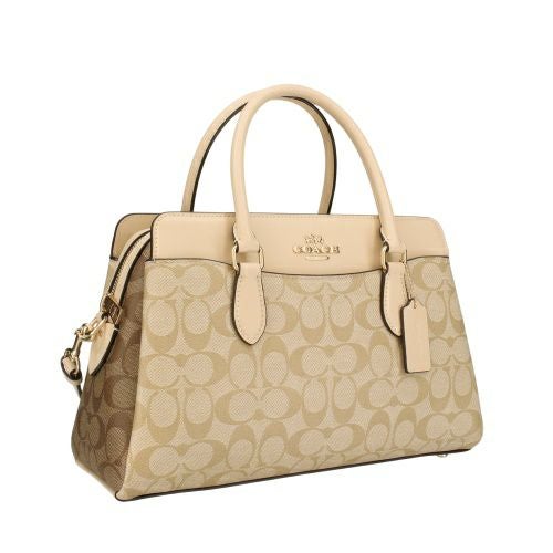 コーチ アウトレット ハンドバッグ レディース シグネチャー ベージュ COACH OUTLET CH286 IMOT4 ライトカーキマルチ