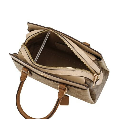 コーチ アウトレット ハンドバッグ レディース シグネチャー ベージュ COACH OUTLET CS553 IMWQ4 ライトカーキ カーキマルチ