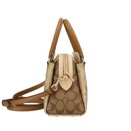 コーチ アウトレット ハンドバッグ レディース シグネチャー ベージュ COACH OUTLET CS553 IMWQ4 ライトカーキ カーキマルチ