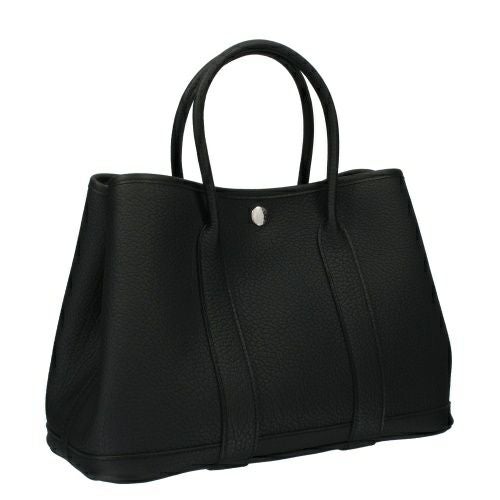エルメス ガーデンパーティTPM 30 ネゴンダ シルバー金具 W刻印 ブラック HERMES ノワール