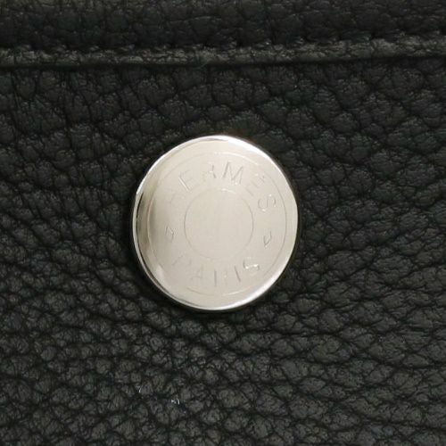 エルメス ガーデンパーティTPM 30 ネゴンダ シルバー金具 W刻印 ブラック HERMES ノワール