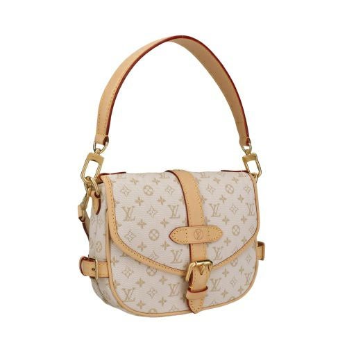 ルイヴィトン ハンドバッグ モノグラム ソミュール BB ホワイト LOUIS