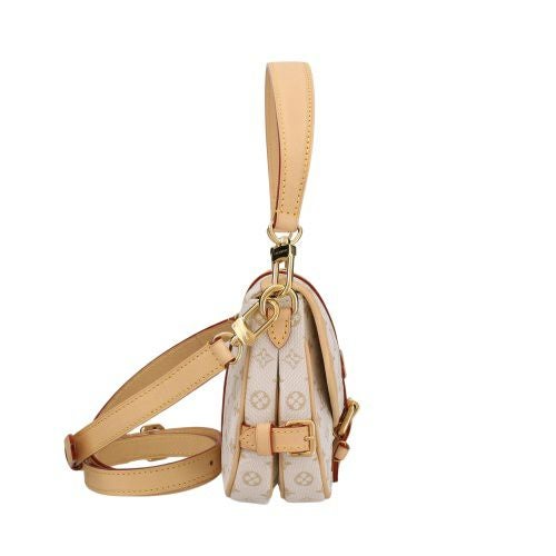 ルイヴィトン ハンドバッグ モノグラム ソミュール BB ホワイト LOUIS