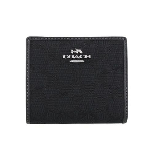 COACHアウトレット 2つ折り財布 ブラック COACHOUTLET コーチアウトレット二つ折り財布・三つ折り財布｜ブランド