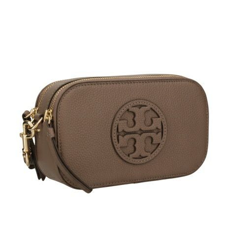 トリーバーチ ショルダーバッグ レディース ミラー カメラバッグ ブラウン TORY BURCH 145667 093 CLAM SHELL