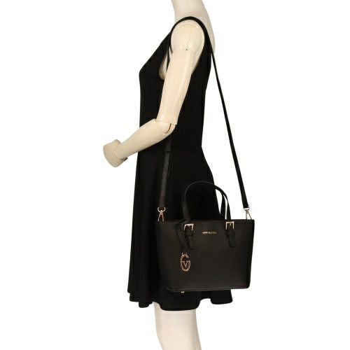 ジャンニ バレンチノ トートバッグ レディース ブラック GIANNI