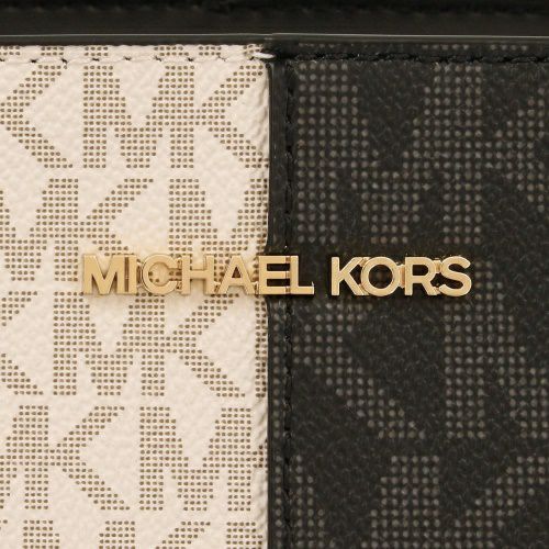 マイケルコース トートバッグ レディース ジェットセット ツートン ロゴ ブラック MICHAEL KORS 35F4GTVT6V BLACK MULTI