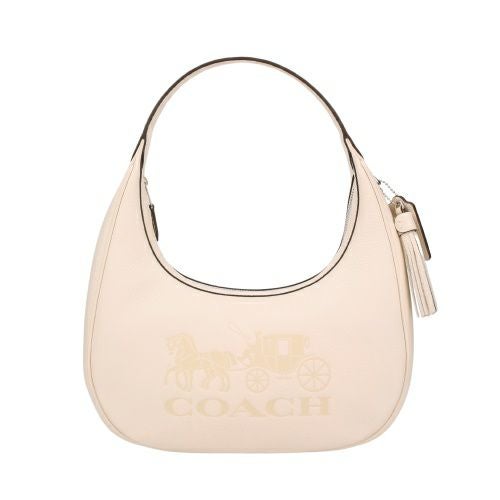 [美品]COACH コーチ ハンドバッグ ハンドポーチ コーチ アウトレット ハンドバッグ レディース ホワイト COACH OUTLET