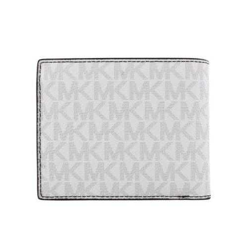 マイケルコース 二つ折り財布 メンズ クーパー シグネチャー ホワイト