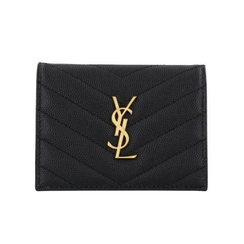サンローラン 二つ折り財布 レディース ブラック SAINT LAURENT PARIS