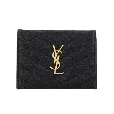 サンローラン 二つ折り財布 レディース ブラック SAINT LAURENT PARIS 