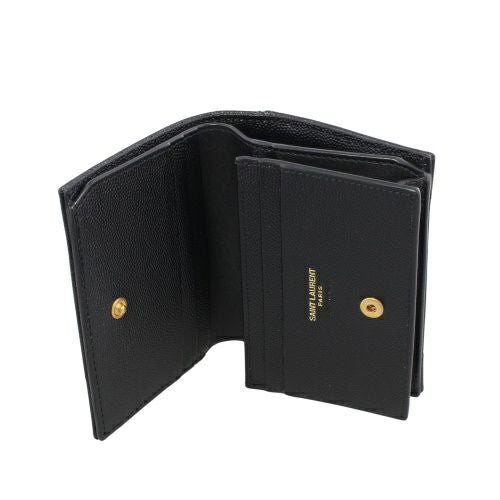 サンローラン 二つ折り財布 レディース ブラック SAINT LAURENT PARIS