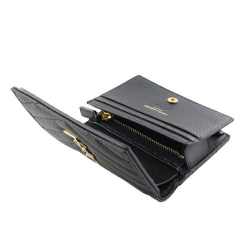 サンローラン 二つ折り財布 レディース ブラック SAINT LAURENT PARIS