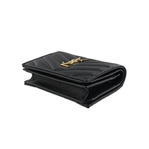 サンローラン 二つ折り財布 レディース ブラック SAINT LAURENT PARIS