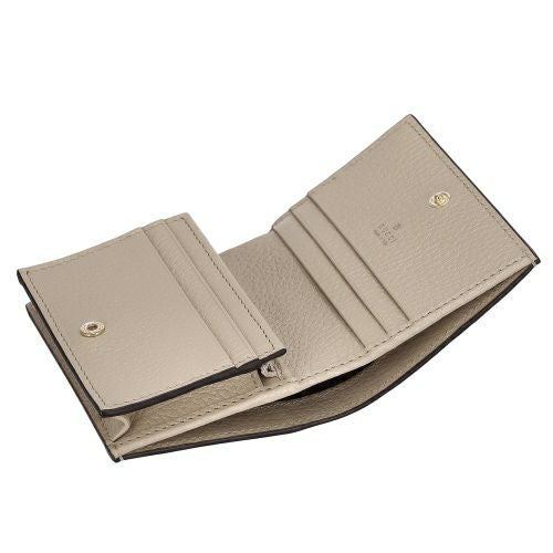 グッチ二つ折り財布 レディース GGスプリームキャンバス ベージュ