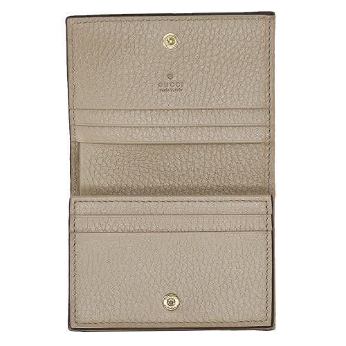 グッチ二つ折り財布 レディース GGスプリームキャンバス ベージュ