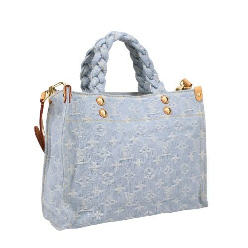 ルイヴィトン トートバッグ レディース モノグラム レットゴー ブルー