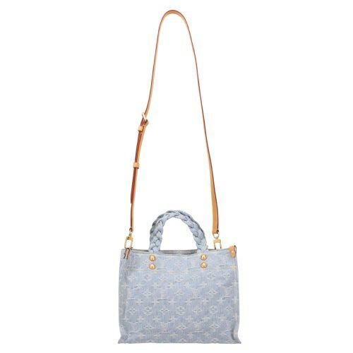 ルイヴィトン トートバッグ レディース モノグラム レットゴー ブルー