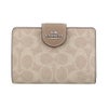 コーチ アウトレット 財布 二つ折り財布 レディース シグネチャー ブラウン COACH OUTLET CW786 SVPWH サンド トープ