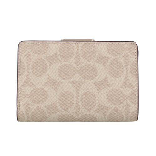 コーチ アウトレット 財布 二つ折り財布 レディース シグネチャー ブラウン COACH OUTLET CW786 SVPWH サンド トープ