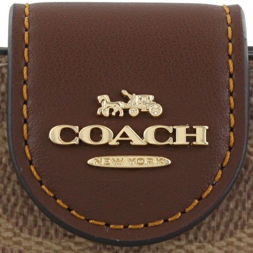 コーチ アウトレット 財布 二つ折り財布 レディース シグネチャー COACH OUTLET CW786 IMXHE タン ブラウン