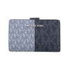 マイケルコース 財布 二つ折り財布 レディース ジェット セット シグネチャー ツートーン ネイビー MICHAEL KORS 35F4STVF6B NAVY MULTI