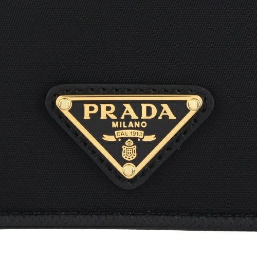 プラダ 二つ折り財布 財布 レディース TESSUTO ブラック PRADA 1MV204