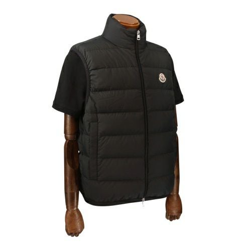 MONCLER モンクレール 大人も着れる12A/152cm ダウンベスト MONCLER (モンクレール) フードロゴ フルジップ ダウンベスト