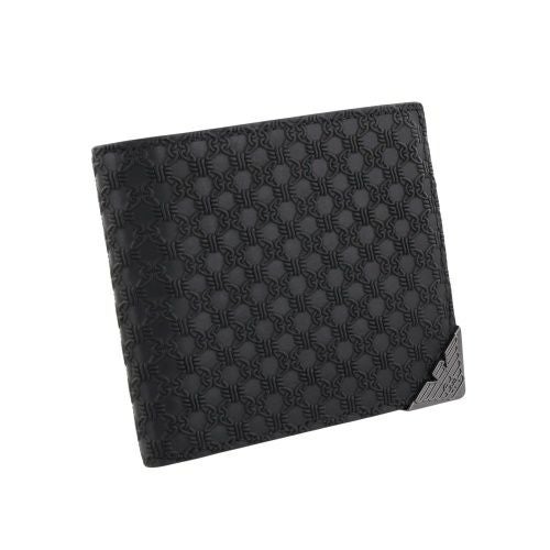 エンポリオアルマーニ 二つ折り財布 メンズ ブラック EMPORIO ARMANI