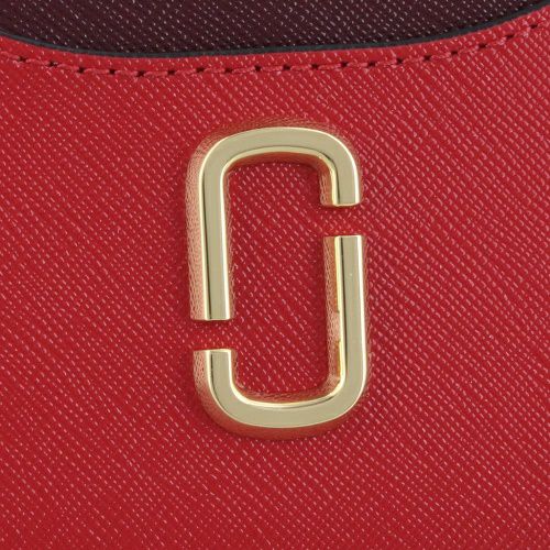 マークジェイコブス 二つ折り財布 レディース ザ ユーティリティ スナップショット レッド Marc Jacobs 2F3SMP062S07 613 OXBLOOD MULTI