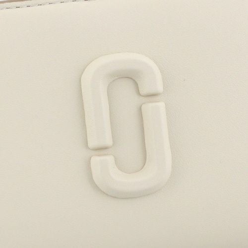 マークジェイコブス 二つ折り財布 レディース ザ レザー カバード Jマーク ホワイト Marc Jacobs 2S4SMP007S02 123 CLOUD WHITE